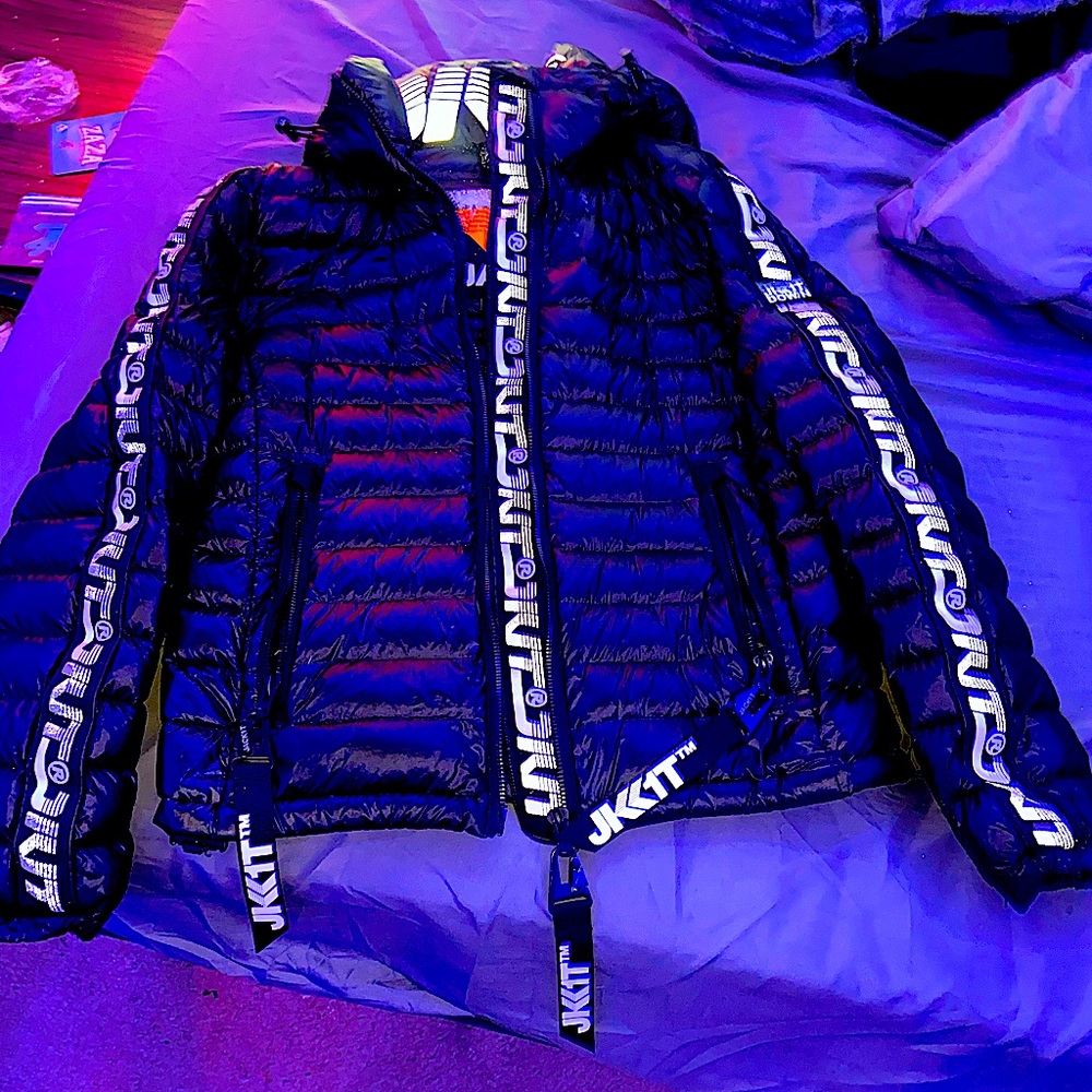 JACK1T UK Style Classic Hooded Puffer Coat Jacket